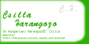 csilla harangozo business card